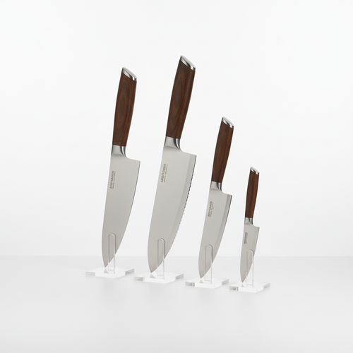 Conjunto de 5 Facas de Cozinha em Aço Inoxidável